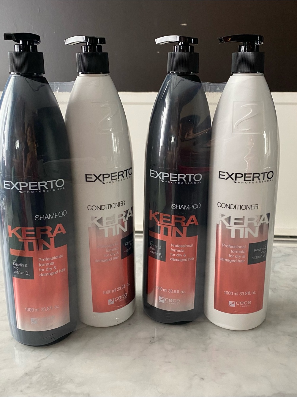2 Experto Professional Keratin & Pro-Vitamin B5 Shampoo & Conditioner 33.8 fl Oz